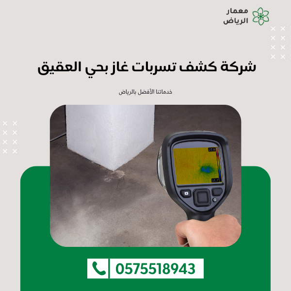 شركة كشف تسربات غاز بحي العقيق بالرياض